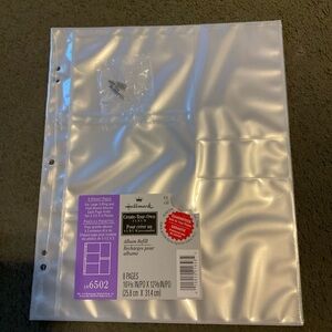 NIP Hallmark Stories AR6502 Refill Pack Large 5 Pocket Album 8 Pages 3 Ring Post